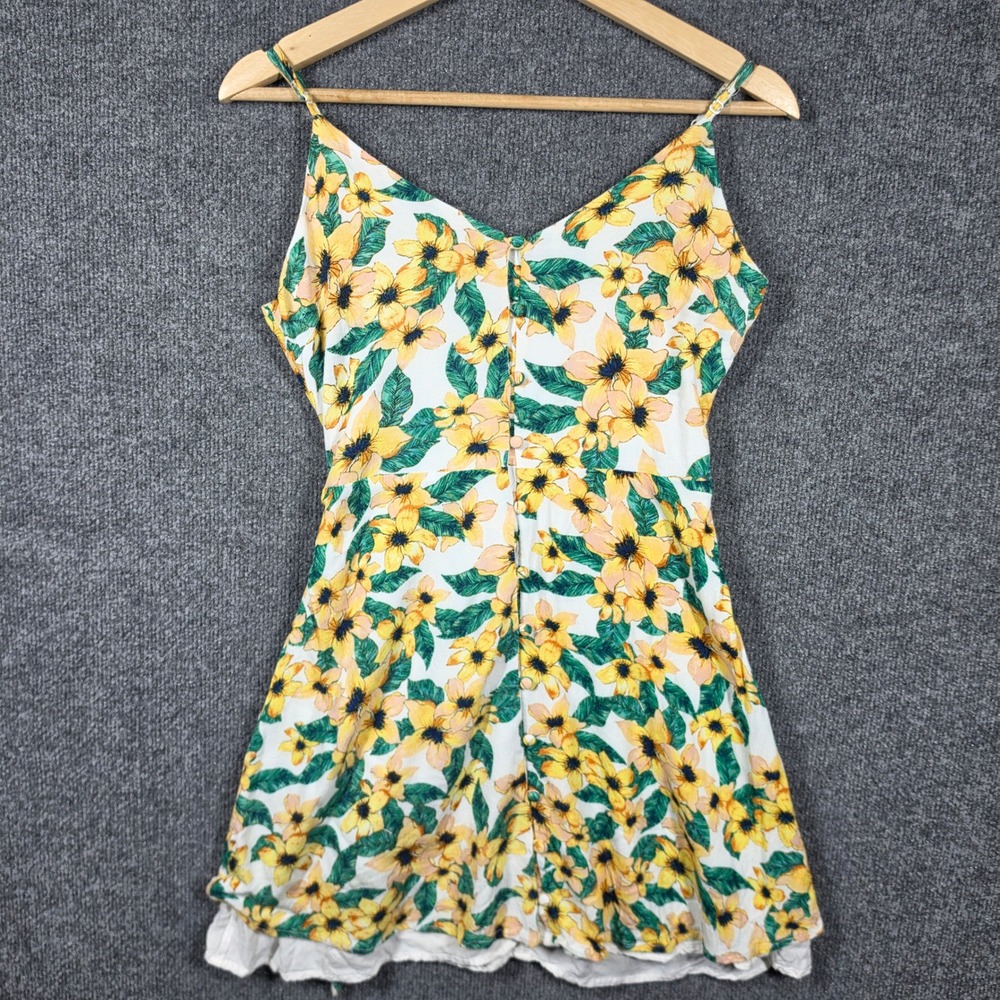Cupcakes and Cashmere Mini Dress Womens Extra Small Button Front Sundress‎ Boho